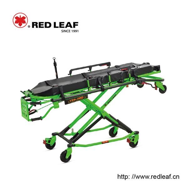 Adjustable Aluminum Alloy PVC Mat Ambulance Stretcher for Narrow Spaces like Elevators