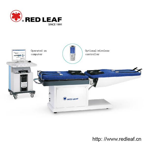 Computer-controlled / Touch Screen Cervical and Lumbar Vertebra Traction Bed