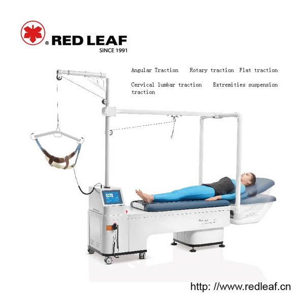 LCD Screen Lumbar Vertebra Traction Bed