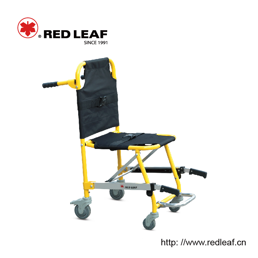 High-strength aluminum alloy foldable telescopic stair stretcher