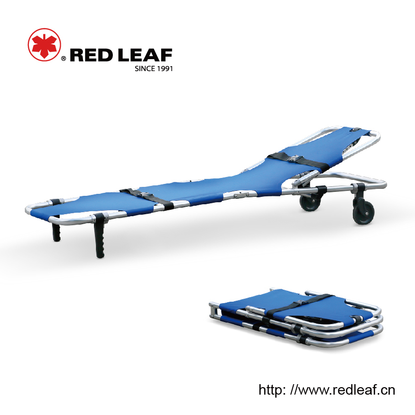 High-strength aluminum alloy foldaway stretcher