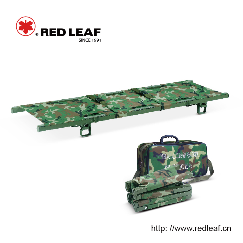 High-strength aluminum alloy for army to use in battlefield foldaway stretcher