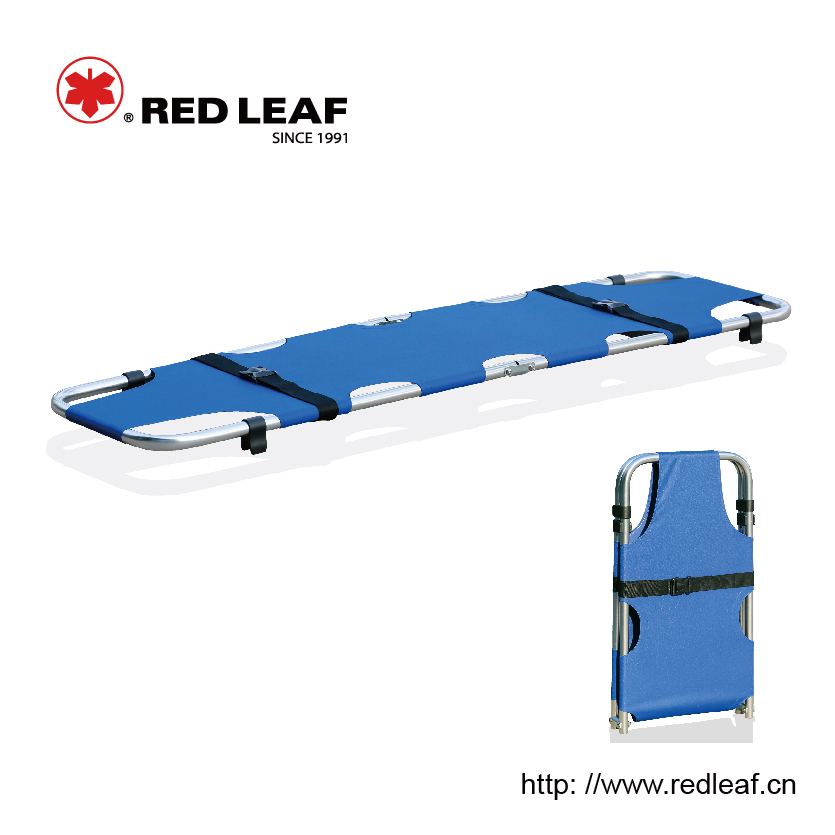 High-strength aluminum alloy foldaway stretcher